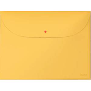 Leitz COSY Папка с 2 джоба за поверителност, A4, PP, топло жълта (3 бр. ) (47090019)