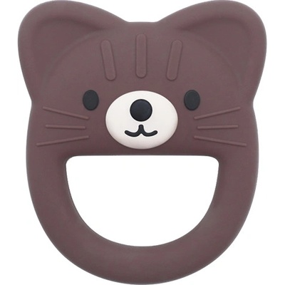 Lulaby silikon hryzátko Mačička Cacao