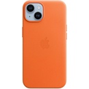 Pouzdra a kryty na mobilní telefony Apple Leather Case s MagSafe pro iPhone 14 - oranžový MPP83ZM/A