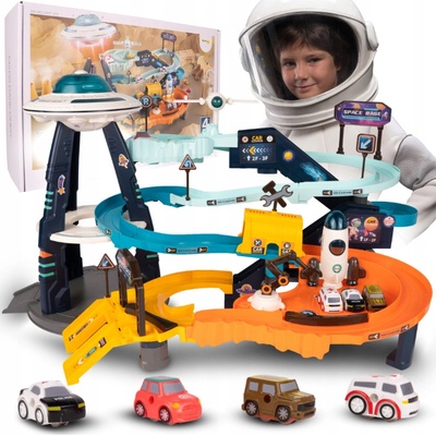 Majlo Toys Kozmická stanica s dráhou, svetlami a zvukmi Orbit Base