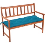 vidaXL Градинска пейка с възглавница, 120 cм, акация масив (3063787)