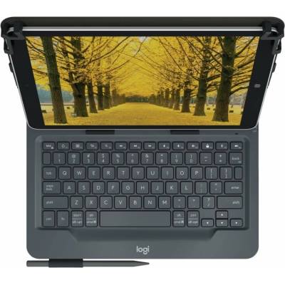 Logitech Universal Folio with integrated keyboard for 9 10 inch tablets QWERTY UK English Bluetooth 920 008341 Čierna
