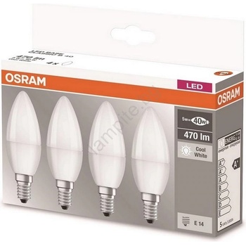 OSRAM Комплект 4xLED крушка E14/5W/230V 4000K - Osram (P22621)