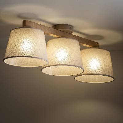 - Плафонен полилей LATTE SABIA, 3xE27/15W/230V, бор/бежов (BG2497)