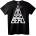 NOONEBRAND Тениска Ganserbero Калиграм - S, Black