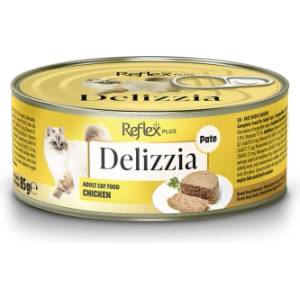 Lider Pet Food Delizzia Pate with Chicken 85gr - Консерва с пилешко за израснали котки - пастет 85гр