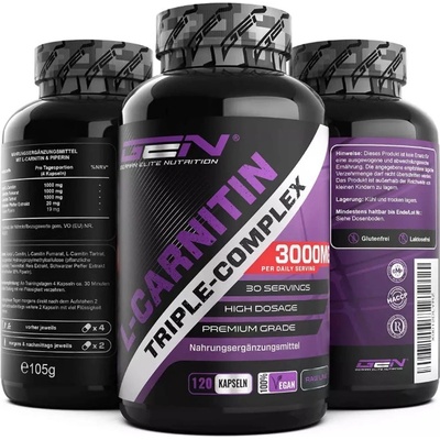 German Elite Nutrition L-CARNITIN TRIPLE COMPLEX 3000 120 kapslí