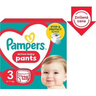 Pampers Active Baby 3 128 ks