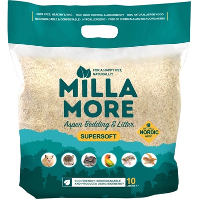 Podestýlka hlod.štepky osika MillaMore Supersoft 50 l/10 kg
