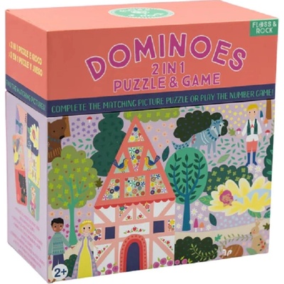 Floss and Rock Детска игра Floss & Rock - Домино-пъзел, Приказки (45P6488)