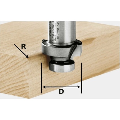 Festool 490096 zaoblovacia fréza tvrdokov Vonkajší Ø 27 mm
