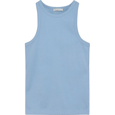 KnowledgeCotton Apparel Дамски топ KnowledgeCotton Apparel Women's Racer Rib Top - Skyway (916-4448-0812)