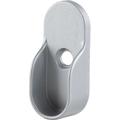 Strong Držiak šatníkové tyče oválne s tŕňmi 15x30 mm strieborná