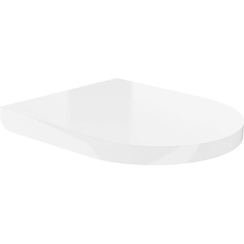 Mexen твърда, плавно спускаща се дъска, дуропласт, бял гланц - 39020100 (39020100)