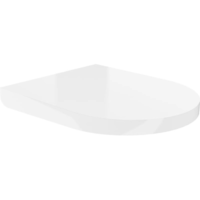 Mexen твърда, плавно спускаща се дъска, дуропласт, бял гланц - 39020100 (39020100)