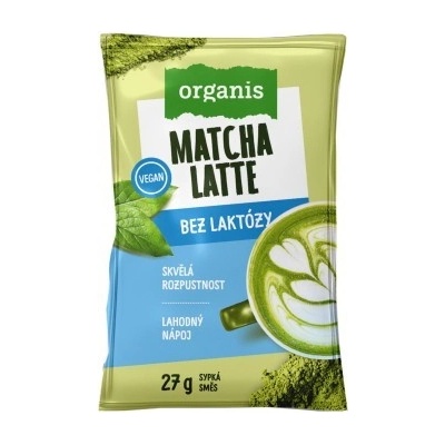 Organis Matcha latte bez laktózy 27 g