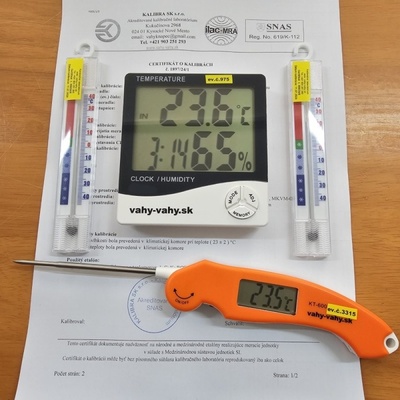 Kalibrovaná HACCP sada teplomerov - 6 - | Akreditovaný certifikát ISO/IEC 17025