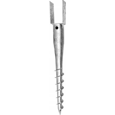 ZEMNÍ VRUT "U" 90X60X100MM/60CM TL. 4MM ZN LEVIOR