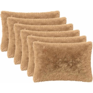 vidaXL Калъфка за възглавница 6 pcs HEERLEN Таупе 30 x 50 cm ПВ флийс (907902)