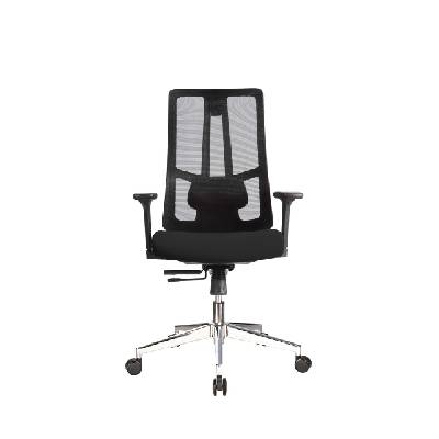 Ергономичен стол Artur W от RFG с черна седалка и черна облегалка