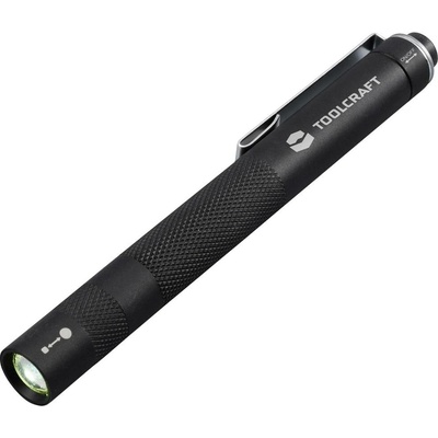 TOOLCRAFT TO-8985333 mini svítilna, penlight s klipem na opasek na baterii 170 lm černá 33 g