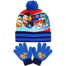 Setino Chlapčenská čiapka a prstové rukavice Labková patrola Paw patrol