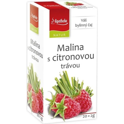 Apotheke Malina s citronovou šťávou čaj se stévií 20 x 2 g