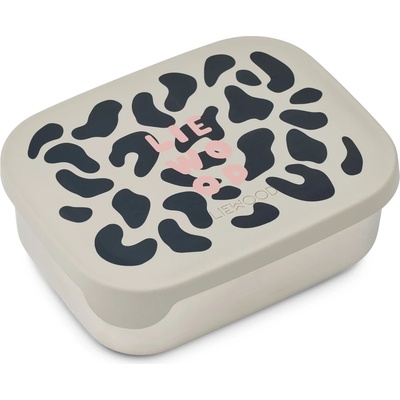 LIEWOOD Детски контейнер за храна Liewood Kid's Arthur Printed Lunchbox Food storage - Mega Leo Mist - размер 5, 5 x 13 x 17 cm (532-3368-0711)