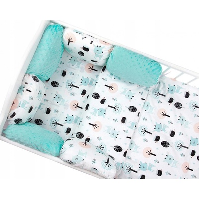 Vulpi obliečky Zvieratká tyrkysové 120 x 90 cm