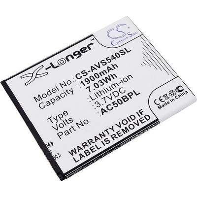 VHBW Батерия за Archos 50b Platinum, 1900 mAh (800114150)