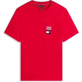 Tommy Hilfiger Тениска Tommy Hilfiger Men's Stack Flag T-Shirt - Medium Red