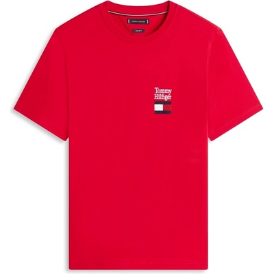 Tommy Hilfiger Тениска Tommy Hilfiger Men's Stack Flag T-Shirt - Medium Red