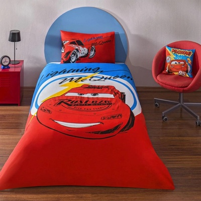 TAC Детски спален комплект памук ранфорс cars mcqueen
