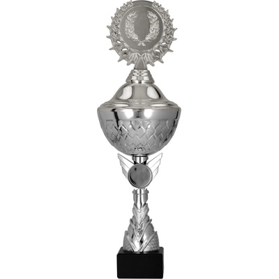 Pohár kovový stříbrný Výška: 18 cm Průměr: 8 cm