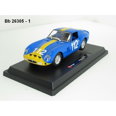 Bburago Ferrari 250 GTO modré code 26305 modely aut 1:24