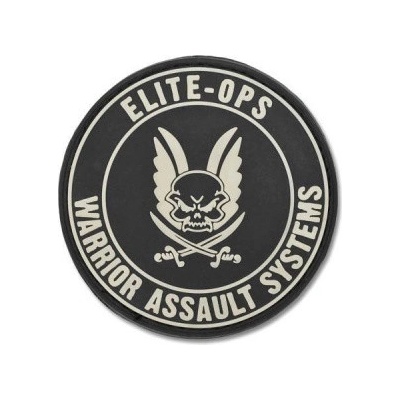 Warrior Assault Systems PVC nášivka Logo Shield, černá, Warrior – Zbozi.Blesk.cz