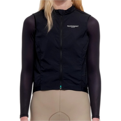 PEPPERMINT Дамски елек за колоездене PEPPERMINT Women's Signature Gilet Cycling vest - Black (154-0185-0113)