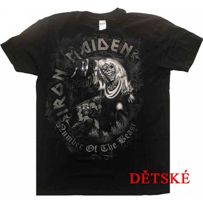 Iron Maiden Number Of The Beast Černá
