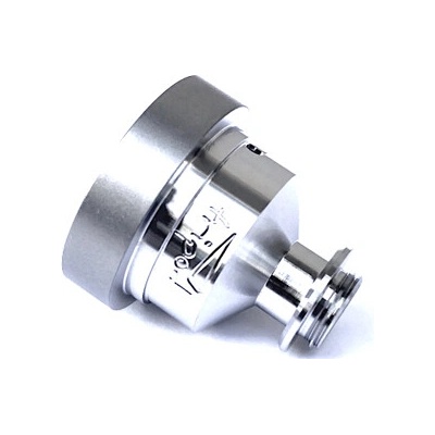 Atmizoo Tripod RTA - Restricted Chimney Stainless Steel Ice Matte