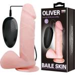  Въртящ се пенис вибратор, 19, 5см. - Oliver Baile Skin (DEBRA01420)