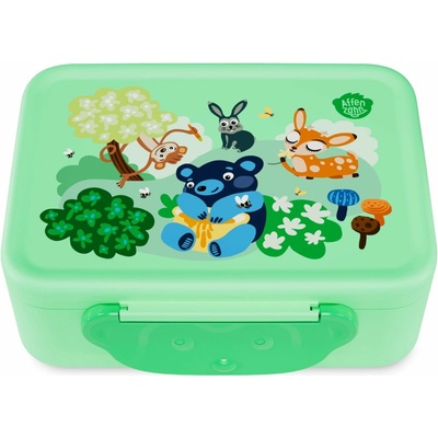 Affenzahn Plastic Desiatový box Mighty meadow uni