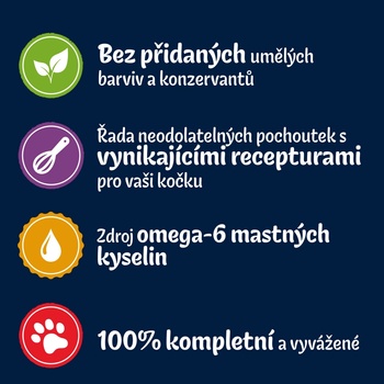 Felix Tasty Shreds hovädzie kura kačka a morka v šťave 12 x 80 g