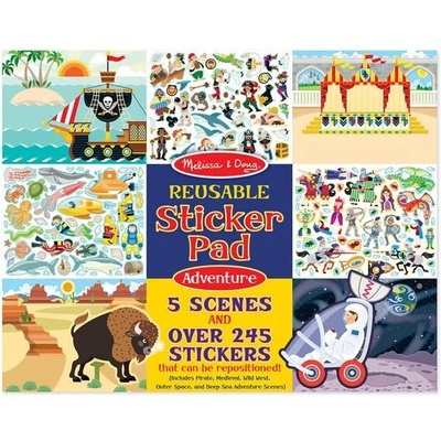Melissa & Doug - Стикери за многократна употреба - Приключения