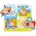 Bigjigs Toys Дървен пъзел с дръжки Bigjigs - Превозни средства (BJ519)