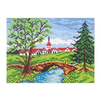 Vyšívací předloha 18x24 Most jaro