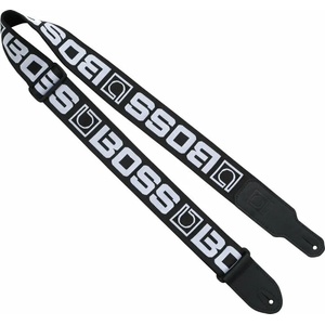 Boss BSM-20-BW Black with White Logo Колан за китара (BSM-20-BW)