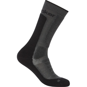 Icebreaker Дамски туристически чорапи Icebreaker Women's Merino Hike+ Heavy Crew Walking socks - Obsidian / Black - размер 35-37 (EU) (201-9234-0111)