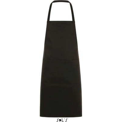 Sol's Dlouhá zástěra s kapsou GRAMERCY černá