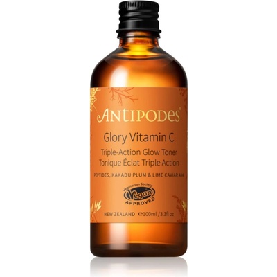 Antipodes Glory Vitamin C Triple-Action Glow Toner озаряващ тоник да уеднакви цвета на кожата 100ml