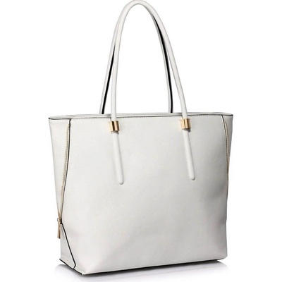 L&S Fashion kabelka LS00494 bílá